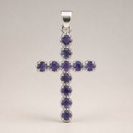 Pendenti Devozionali Placcati in Argento - Croce Ionite