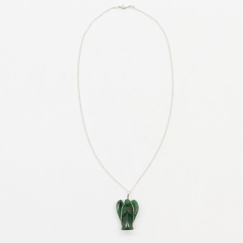 Pendente con Pietra Semipreziosa Angelo - Avventurina Verde