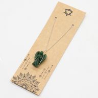 Pendente con Pietra Semipreziosa Angelo - Avventurina Verde