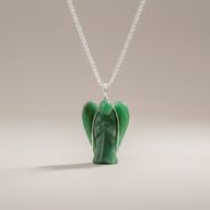 Pendente con Pietra Semipreziosa Angelo - Avventurina Verde