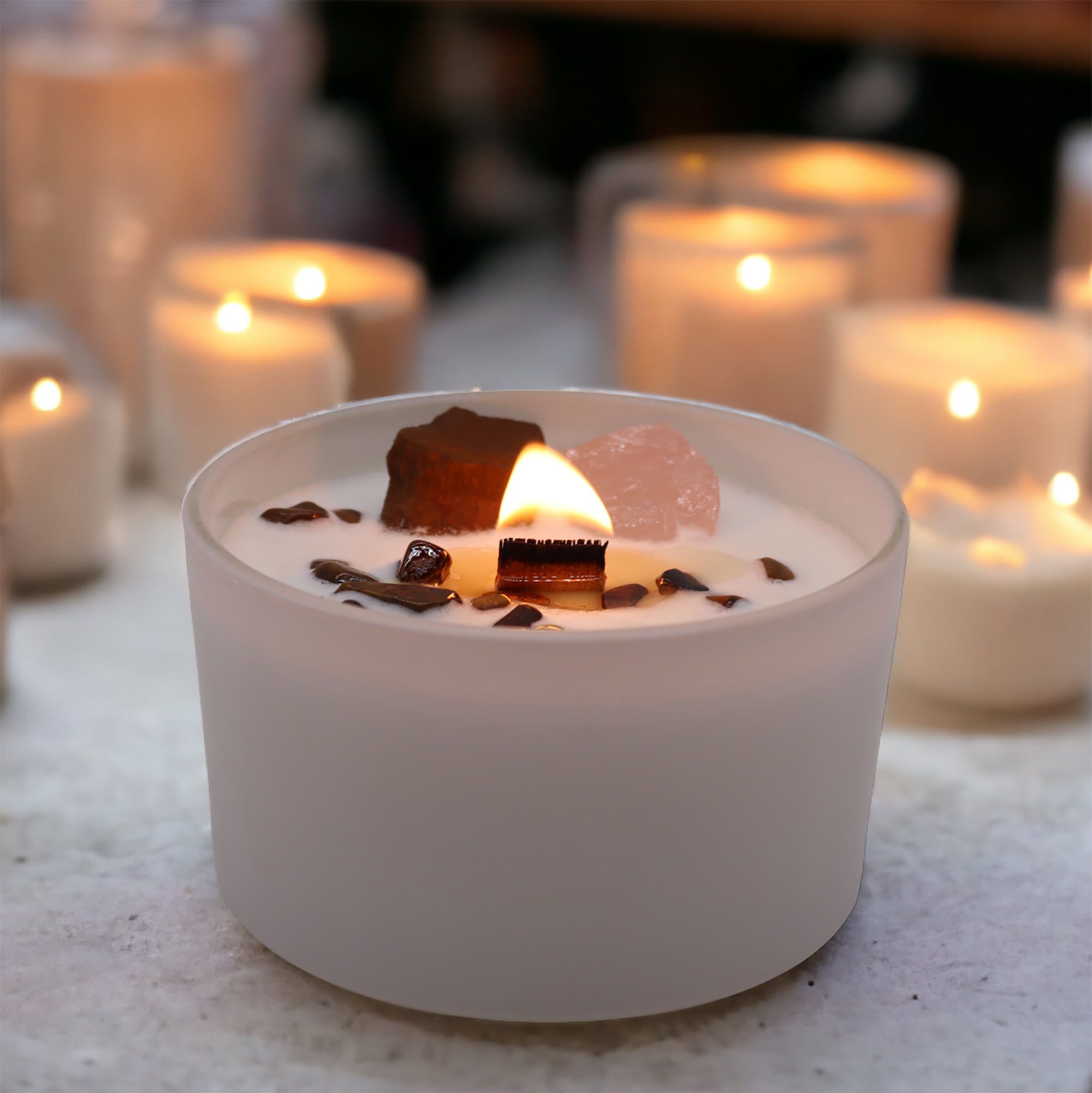Candele Cristallo Chakra
