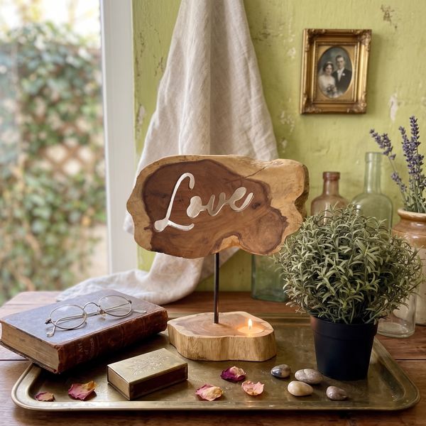 Porta Lumini in Legno