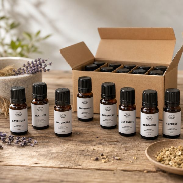 Olio Essenziale Biologico 10ml (Senza Etichetta)