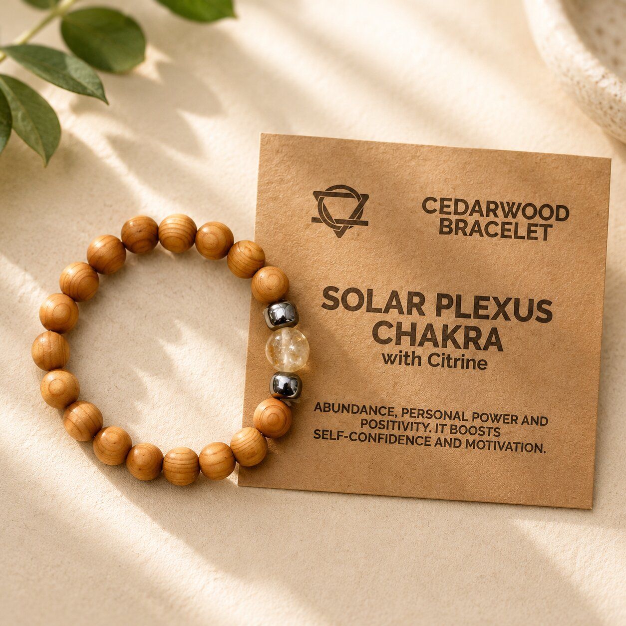 Braccialetti Chakra in Legno di Cedro