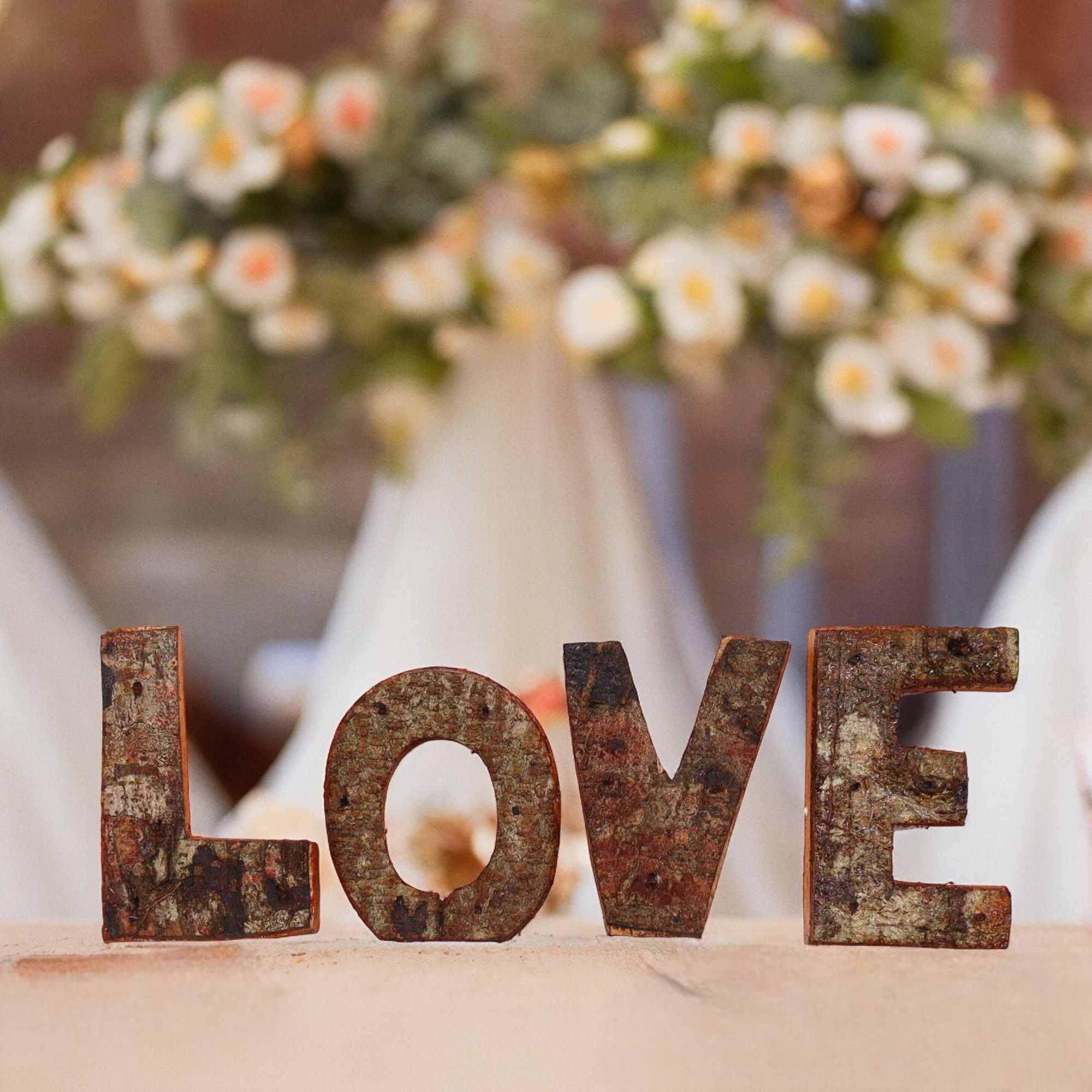 Lettere in Legno e Corteccia
