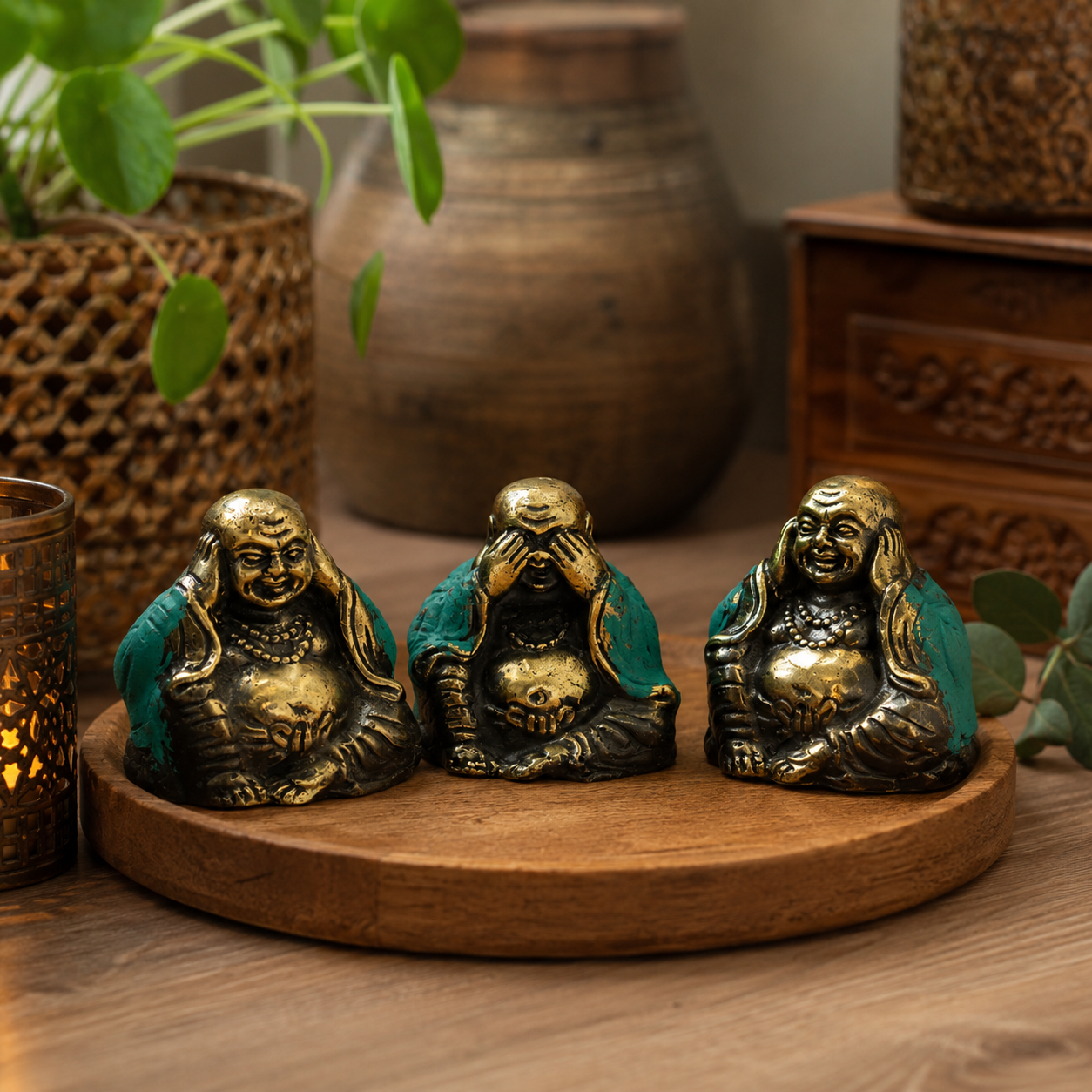 Statuine Fengshui in Ottone