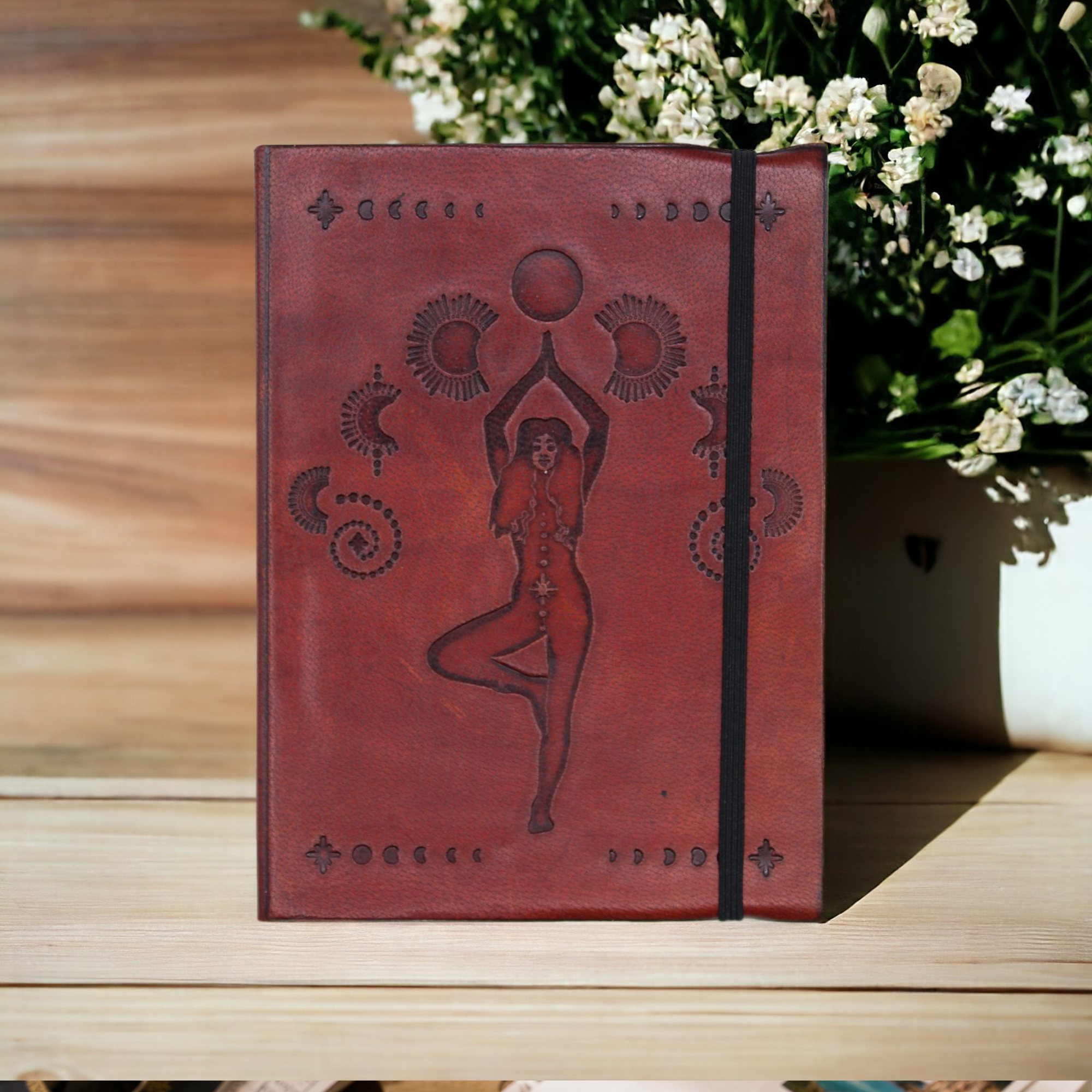 Block Notes con Copertina in Pelle Conciata al Vegetale