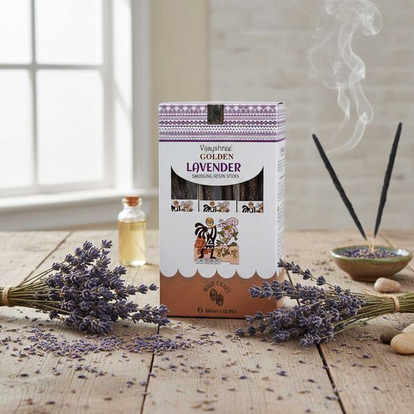 Resine su Bastoncino per Smudging Golden