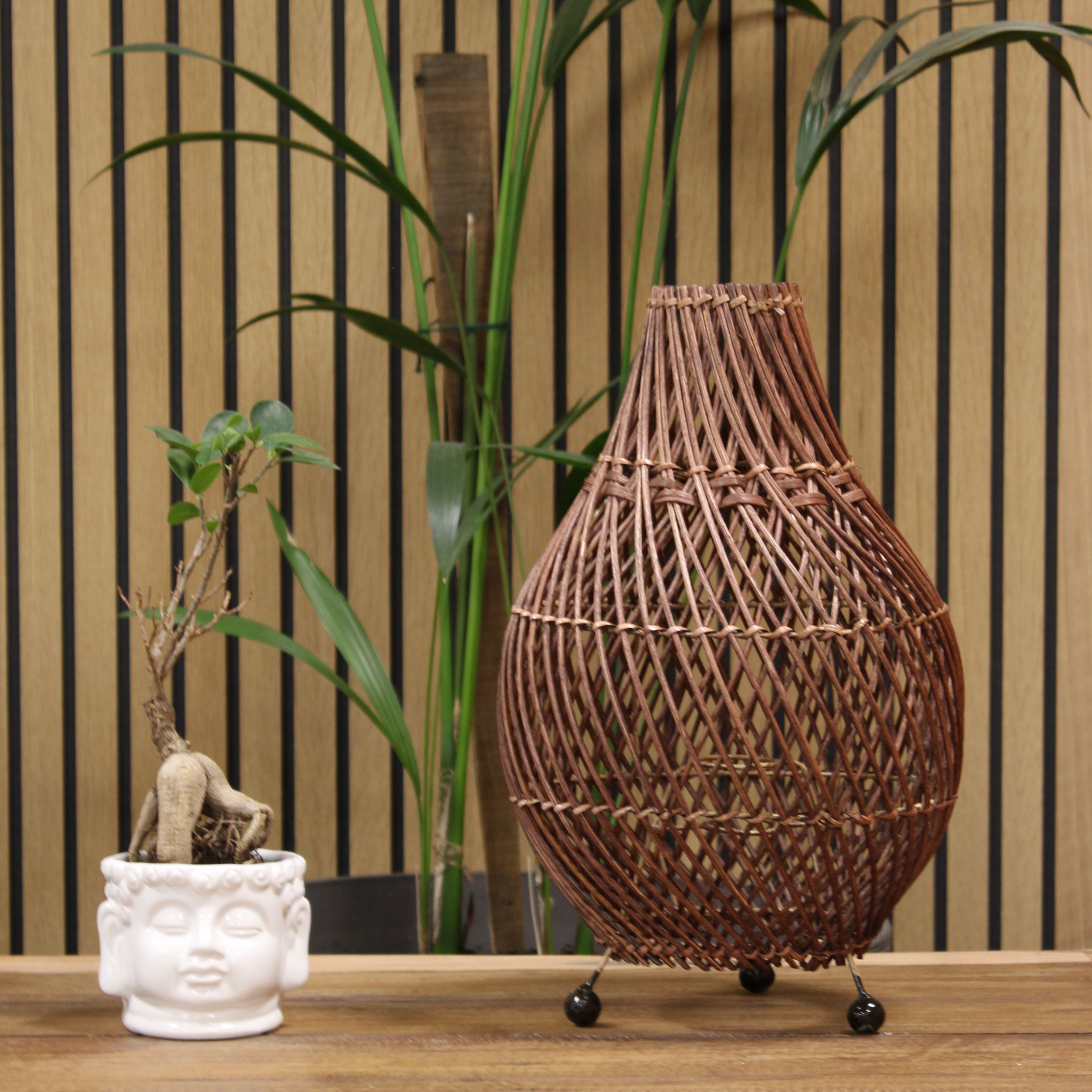 Lampade da Tavolo in Rattan & Paralumi