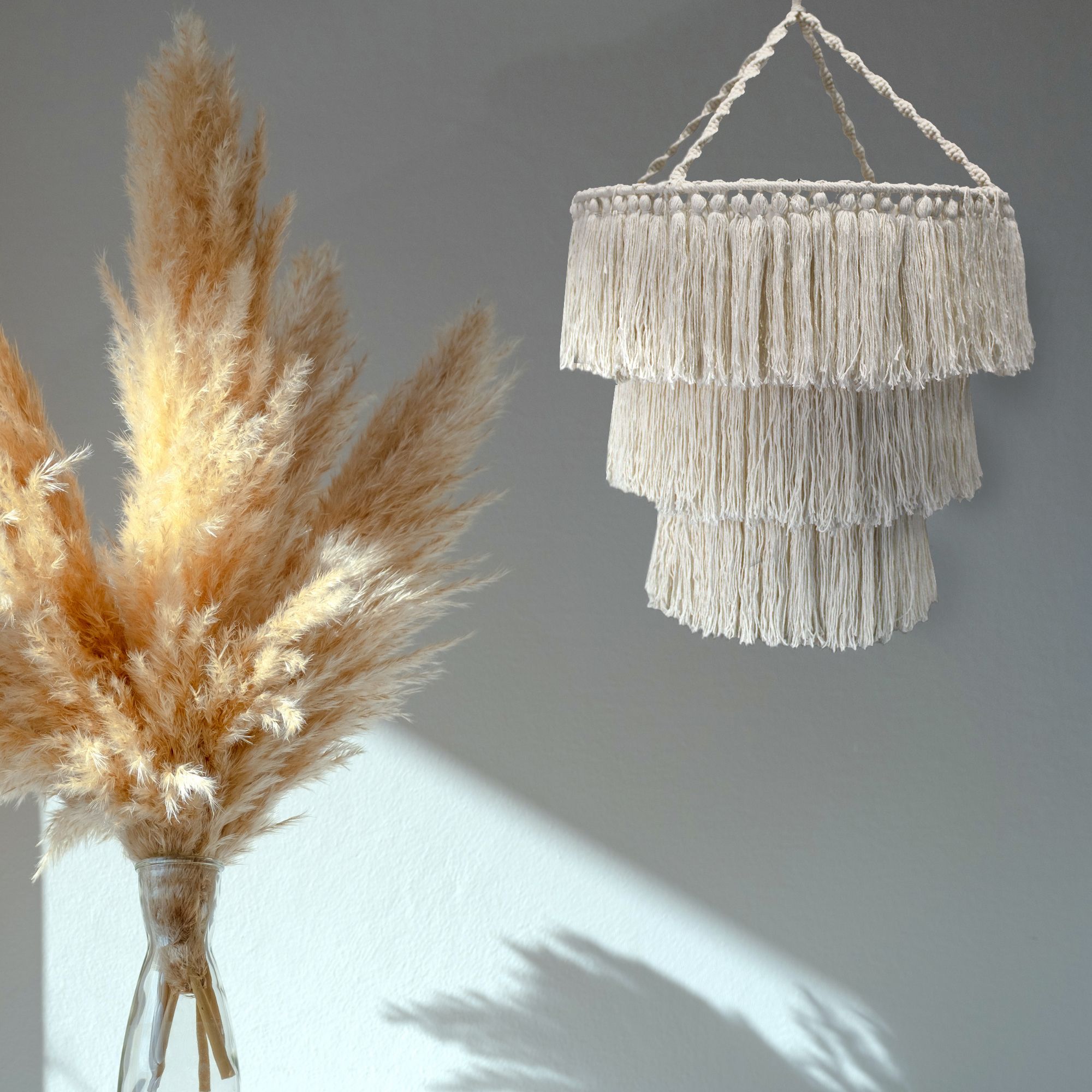 Lampadari in Macramè