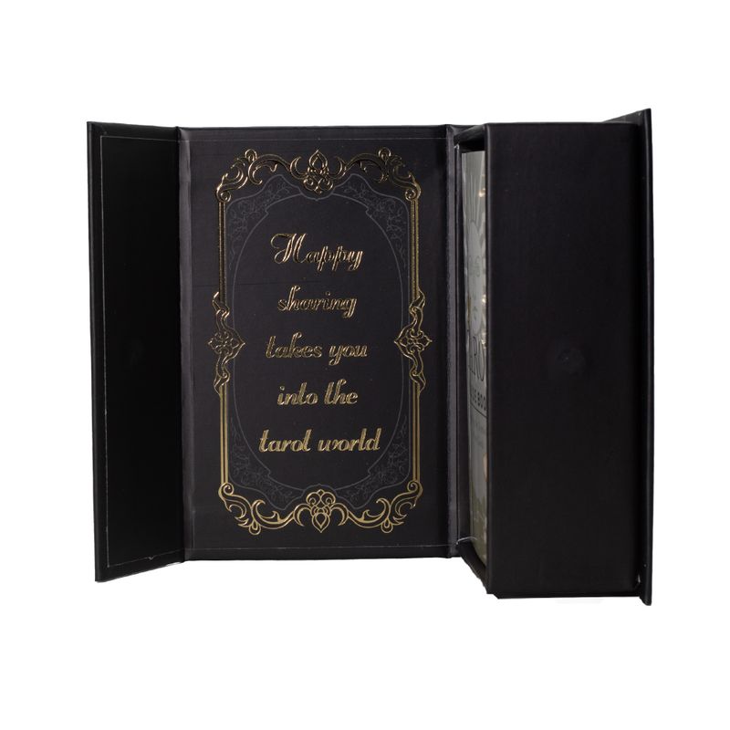 Set di carte da tarocco con foglia d'oro - con libretto