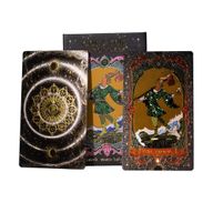 Set di carte da tarocco con foglia d'oro - con libretto