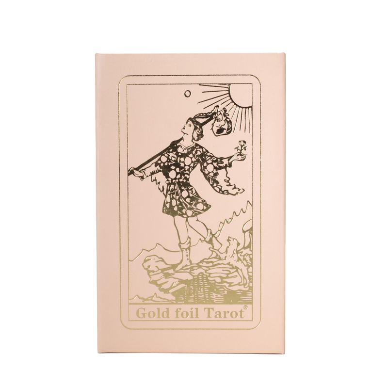 Set regalo in scatola rosa per carte dei Tarocchi con foil rubino - con libretto