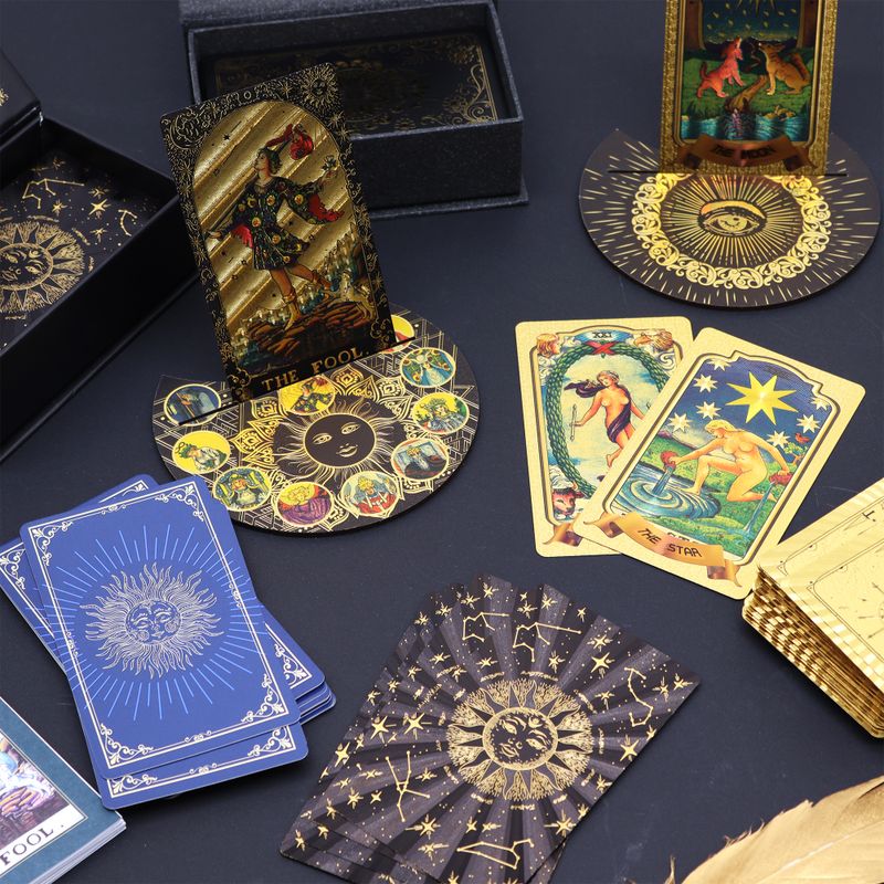 Set di carte Tarocco Waite con foglia d'argento - con libretto