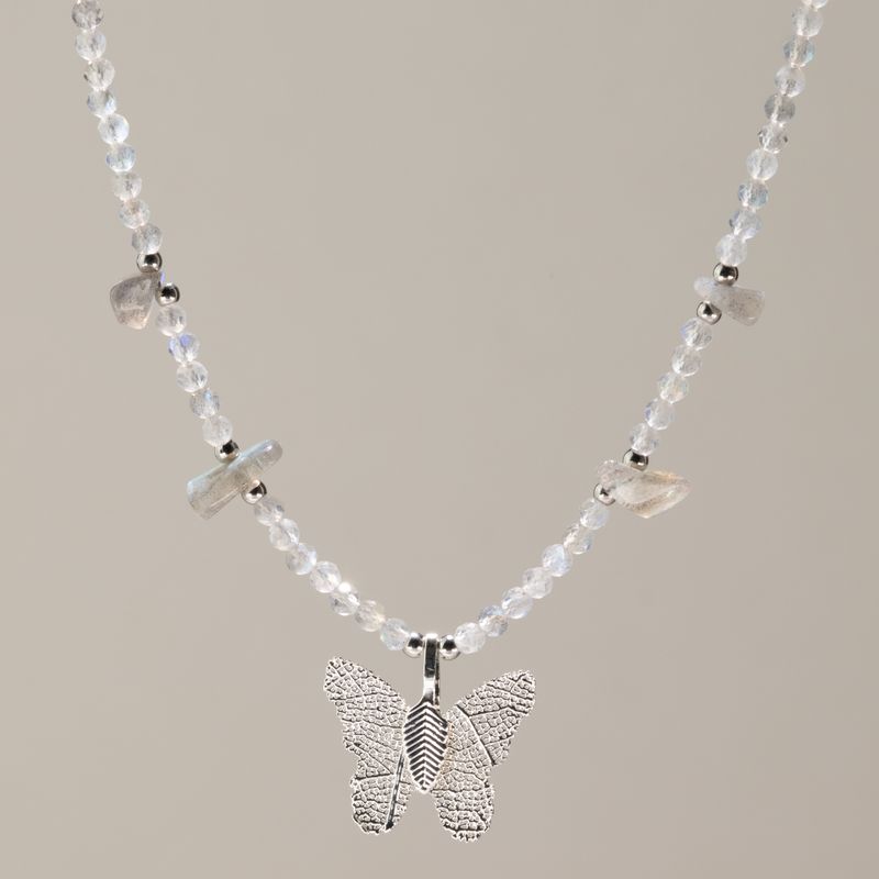 Set di collane con pietre preziose dello Spirito della Ninfa - Luci del Nord
