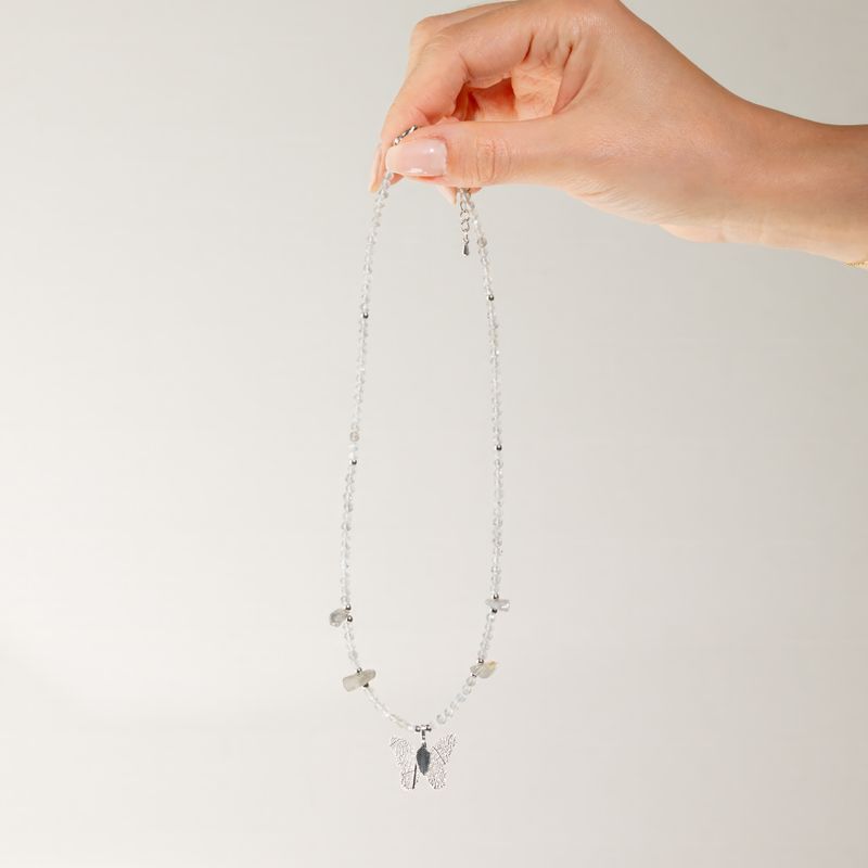 Set di collane con pietre preziose dello Spirito della Ninfa - Luci del Nord