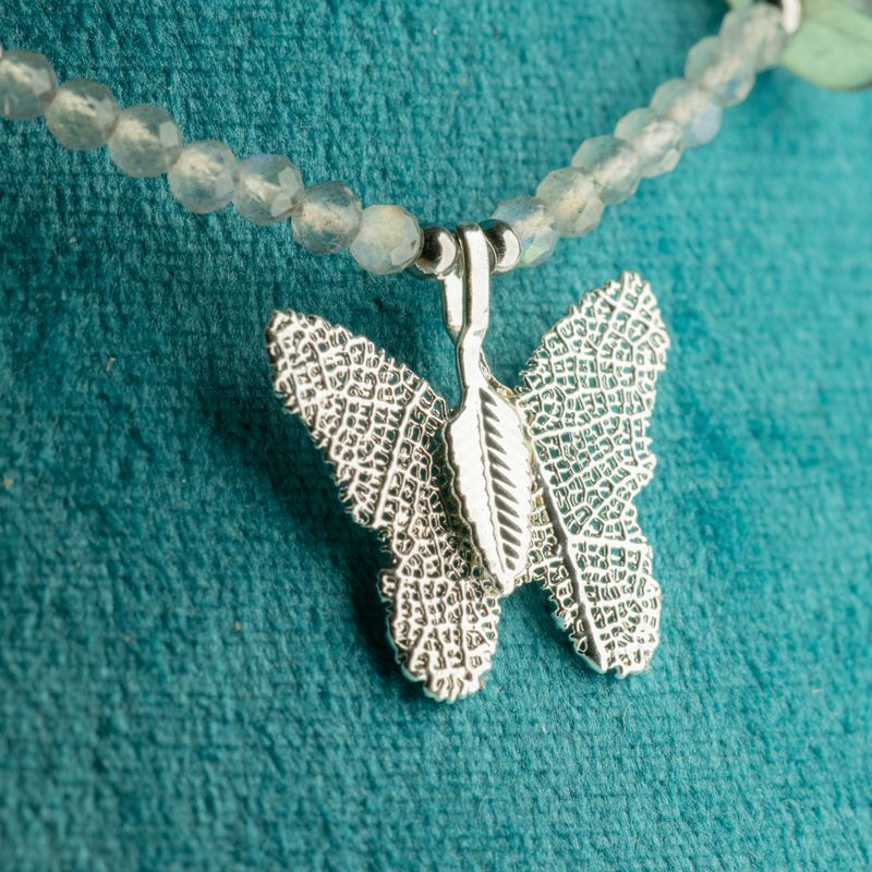 Set di collane con pietre preziose dello Spirito della Ninfa - Luci del Nord