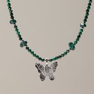 Set di collane con pietre preziose dello Spirito ninfa - Spirito della Foresta