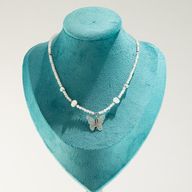 Set di collane con gemme dello Spirito della Ninfa - Amore e Fiamma