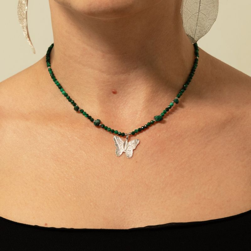Set di collane con pietre preziose dello Spirito ninfa - Spirito della Foresta