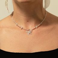 Set di collane con gemme dello Spirito della Ninfa - Amore e Fiamma