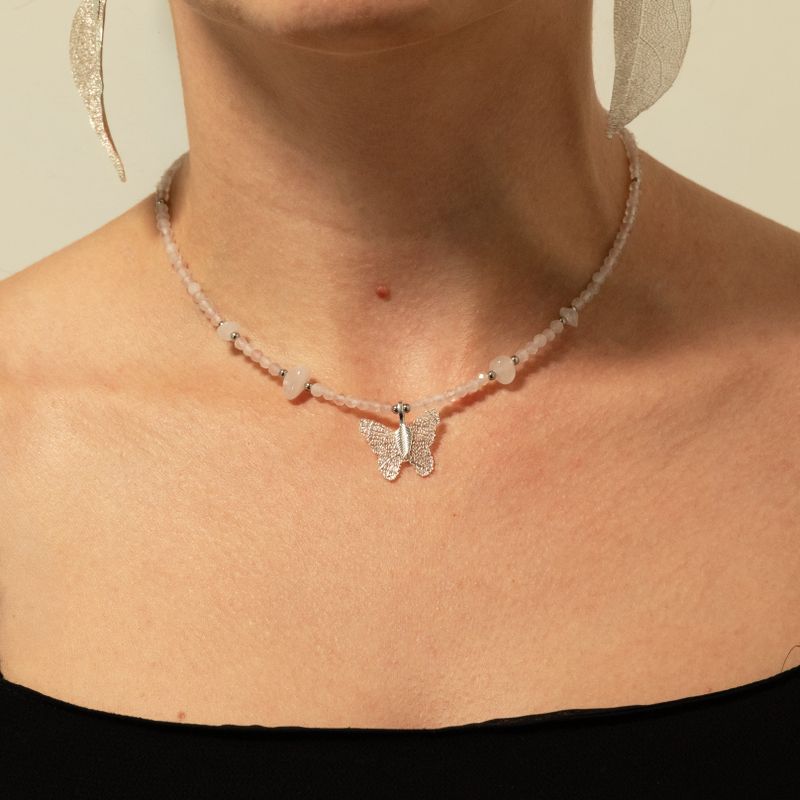 Set di collane con gemme dello Spirito della Ninfa - Amore e Fiamma