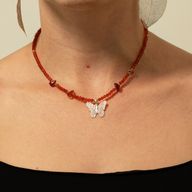 Set di collane con pietre preziose dello Spirito ninfa - Luna di sangue