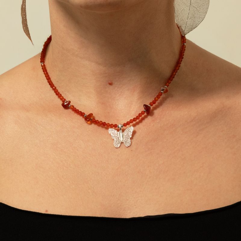Set di collane con pietre preziose dello Spirito ninfa - Luna di sangue