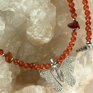 Set di collane con pietre preziose dello Spirito ninfa - Luna di sangue