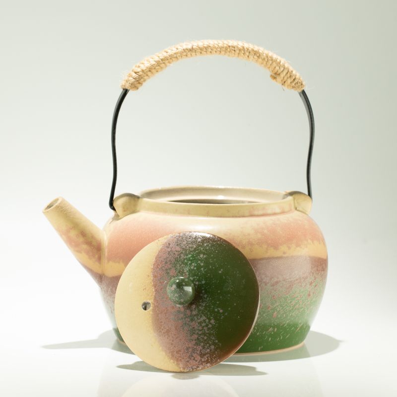 Set da tè giapponese in stile Kyusu - Per tè verde - Quattro tazze