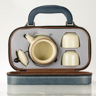 Set di teiera da viaggio e due tazze - Amante dei gatti
