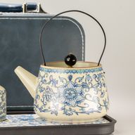 Set da viaggio con teiera e due tazze - China Ru Blue