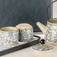Set da viaggio con teiera e due tazze - China Ru Blue