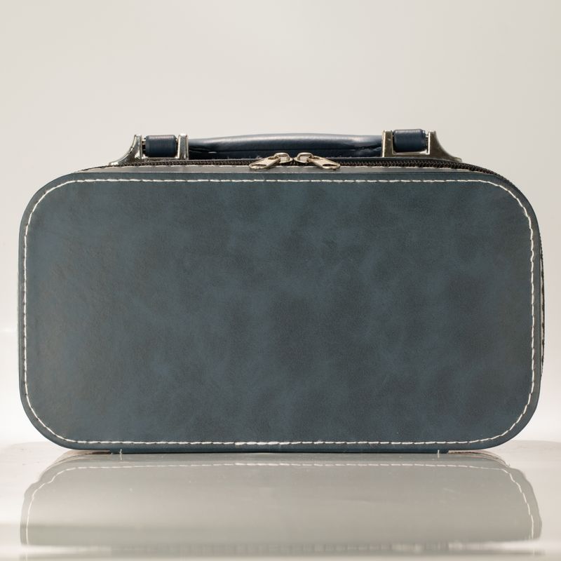 Set da viaggio di teiera e due tazze - Uccello Blu Dinastia Qing