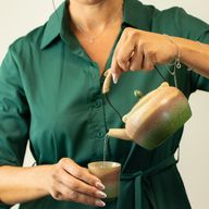 Set da tè giapponese in stile Kyusu - Per tè verde - Quattro tazze