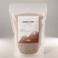 Candela profumata sabbia - beige latte - pura serenità - 300 g