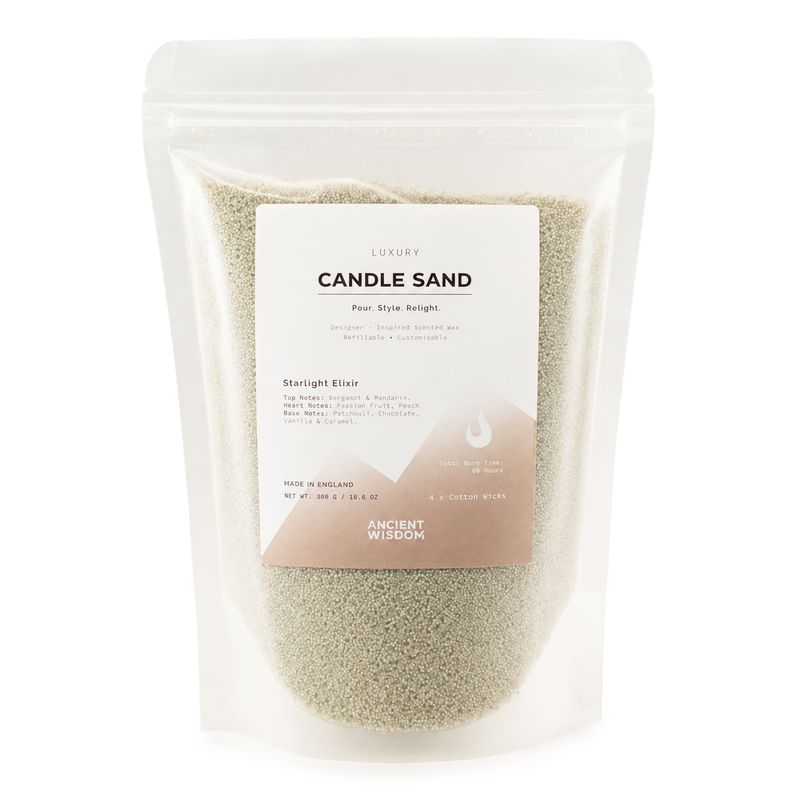Candela profumata sabbia - bianco - Elisir Stellare - 300 g