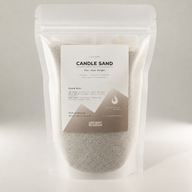 Candela profumata sabbia - Grigio caldo - Azzurro Nero - 300 g
