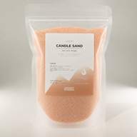 Candela profumata sabbia - taupe arancione - cobalto - 300 g
