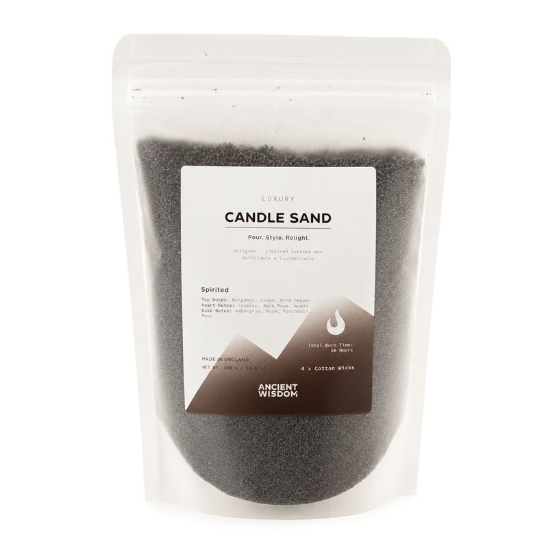 Candela profumata Sabbia - Nero - Vivace - 300g