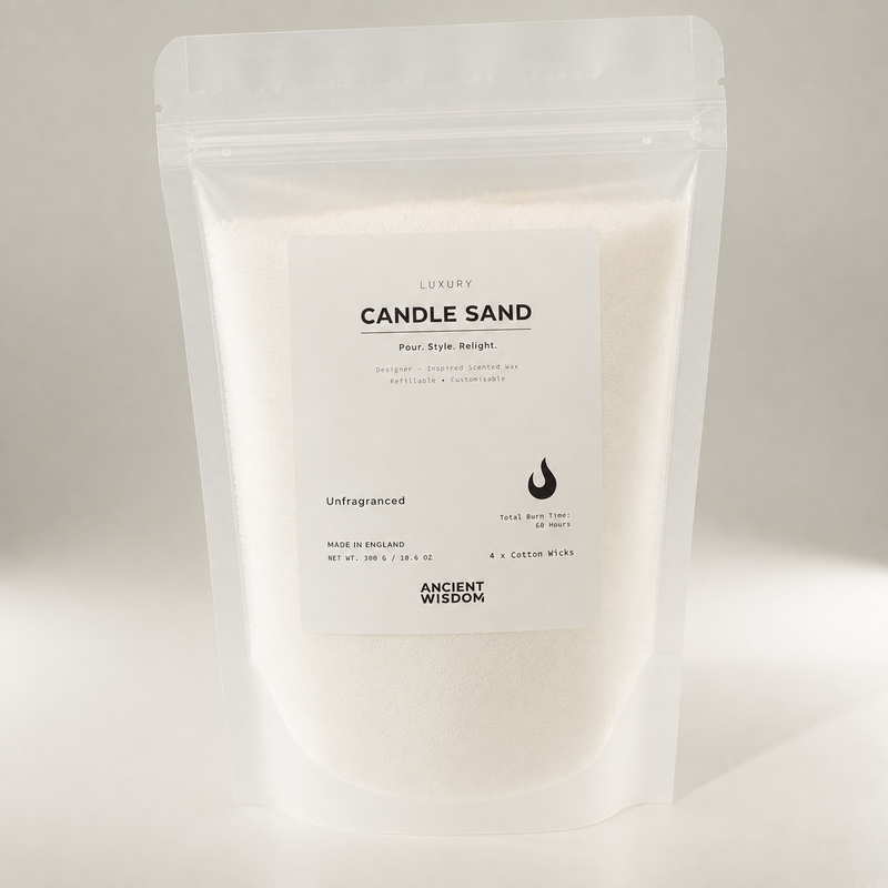 Sabbia per candele non profumata - bianco - 300 g