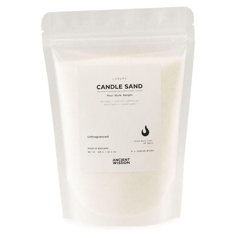 Sabbia per candele non profumata - bianco - 300 g