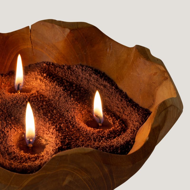 Sabbia profumata per candele - Marrone moka - Cristallo cremisi - 300 g