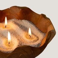Candela profumata sabbia - bianco - Elisir Stellare - 300 g