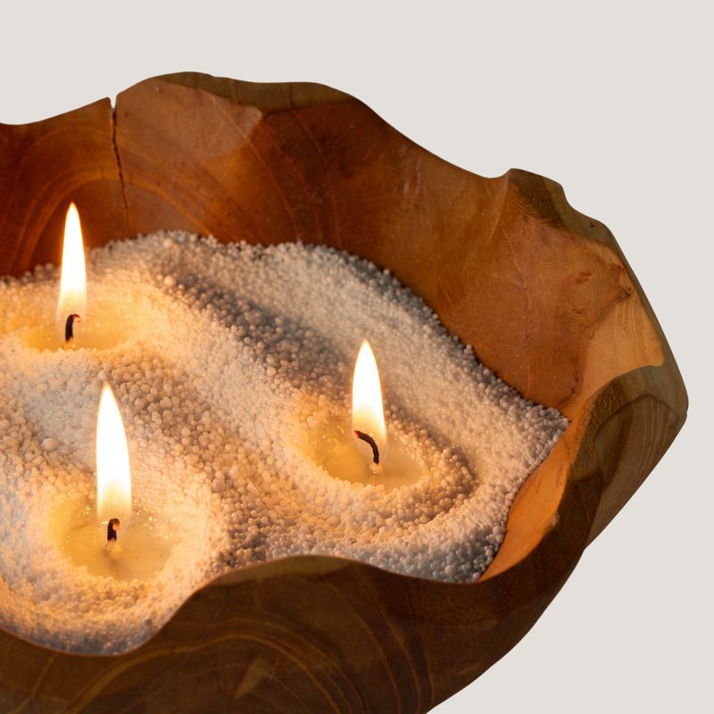 Candela profumata sabbia - bianco - Elisir Stellare - 300 g