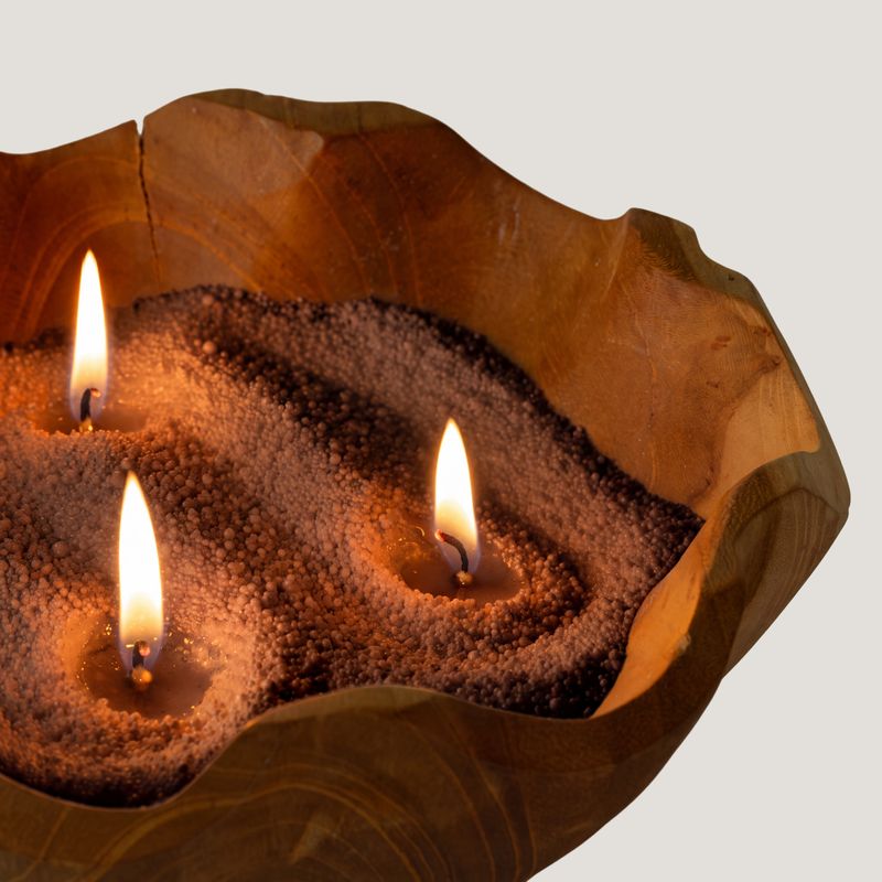 Sabbia profumata per candele - Marrone cioccolato - Oro Milionario - 300 g