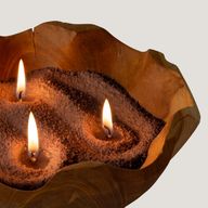 Sabbia profumata per candele - Marrone cioccolato - Oro Milionario - 300 g