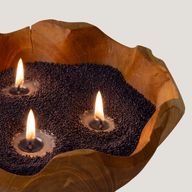 Candela profumata Sabbia - Nero - Vivace - 300g