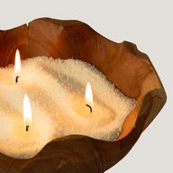 Candela profumata sabbia - crema - Regent Polo - 300 g