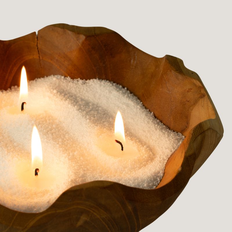 Sabbia per candele non profumata - bianco - 300 g